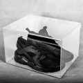 Factory customized clear acrylic portable shoes storage box acrylic shoe display box